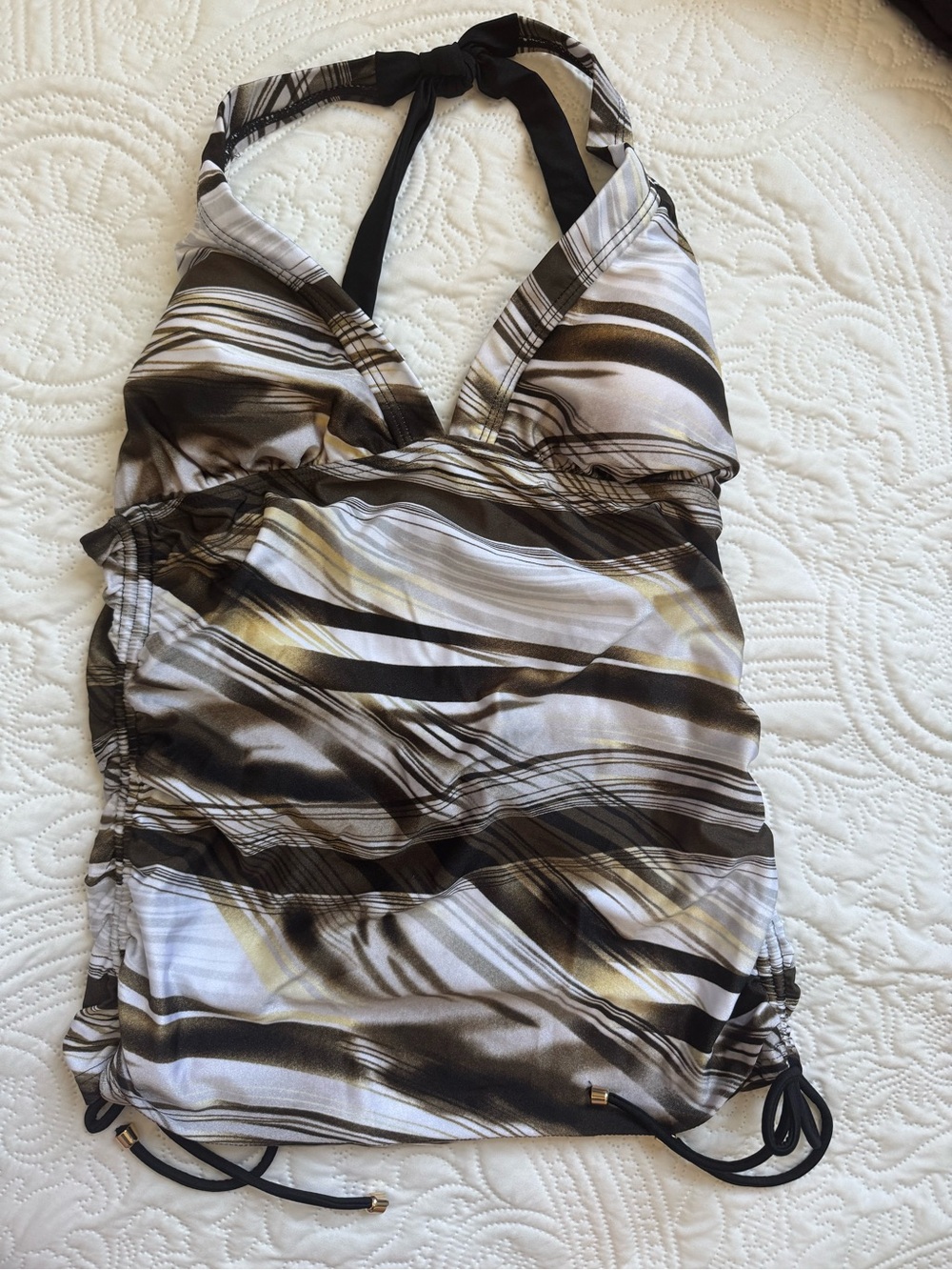 Gossip Collection Halter Ruched Tankini - Picture 1 of 5